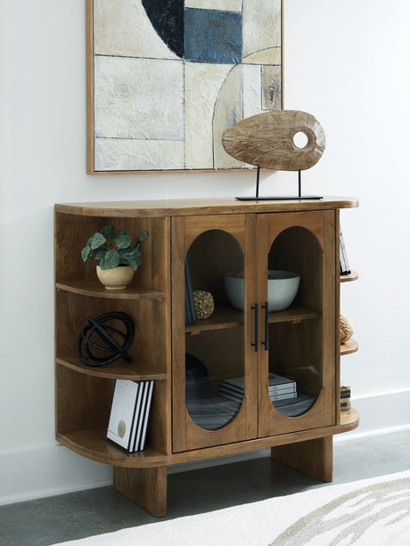 Niall Light Brown Accent Cabinet