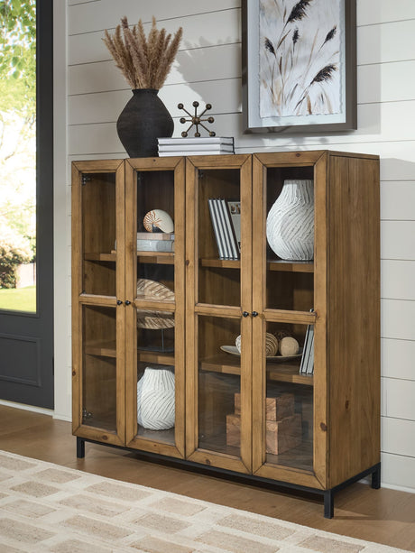 Wrenridge Gray Brown Accent Cabinet