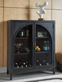 Armenleigh Black/Brown Accent Cabinet