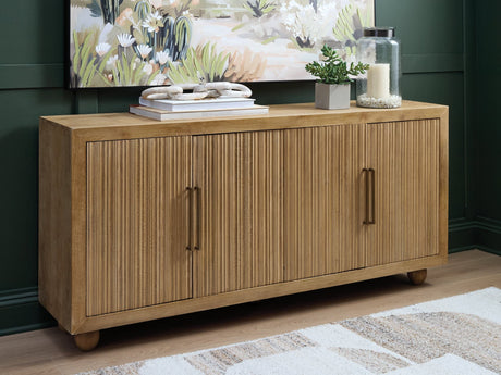 Niam Light Antique Beige Accent Cabinet