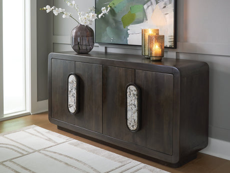 Elliston Espresso Brown Accent Cabinet
