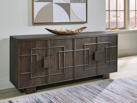 Cato Dark Brown Accent Cabinet