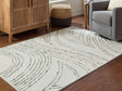 Deenbury Ivory/Green/Brown 5' x 7' Area Rug