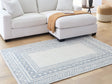 Azelhurst Blue/Ivory/Gray 5' x 7' Area Rug
