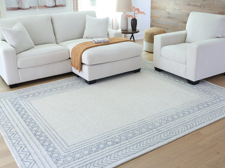 Azelhurst Blue/Ivory/Gray 7'8" x 10' Area Rug