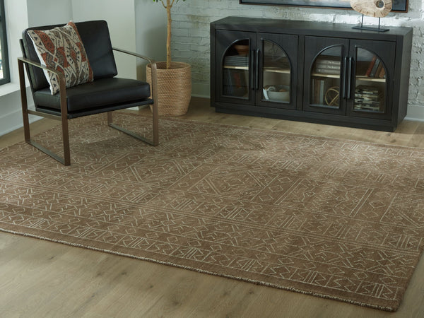Merrittman Brown/Ivory 7'8" x 10' Area Rug