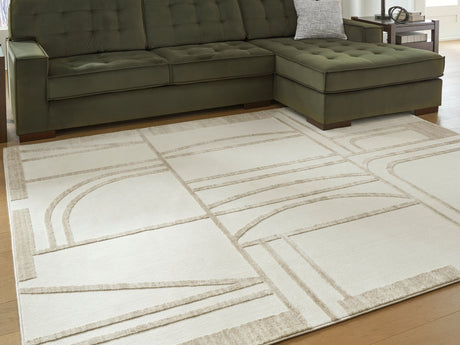 Farongrove Ivory/Beige 7'10" x 10' Area Rug