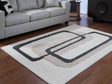 Davismour Ivory/Taupe/Charcoal 5' x 7' Area Rug