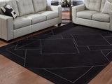 Marav Black/White 7'8" x 10' Area Rug