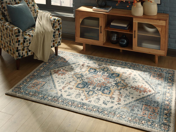 Wallney Multi 5' x 7' Memory Foam Area Rug