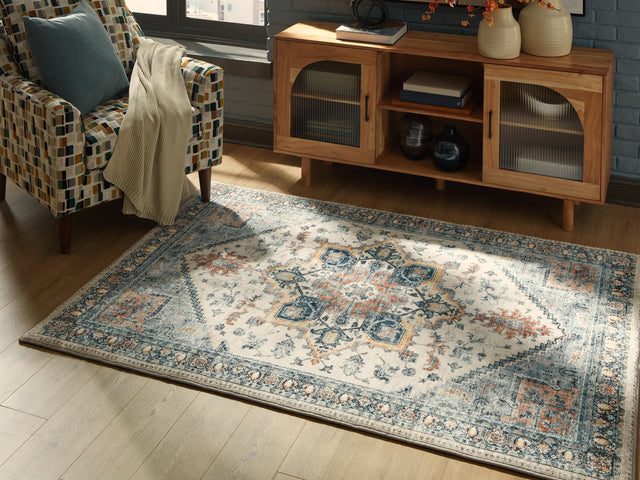 Wallney Multi 5' x 7' Memory Foam Area Rug