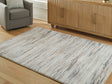 Nace Gray/Brown/White 5' x 7' Memory Foam Area Rug