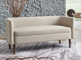 Wainner Beige Accent Bench