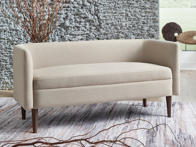 Wainner Beige Accent Bench