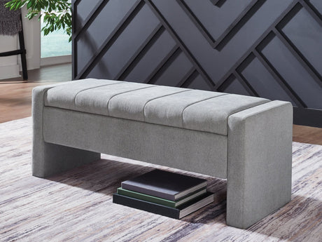 Akselman Gray Storage Bench