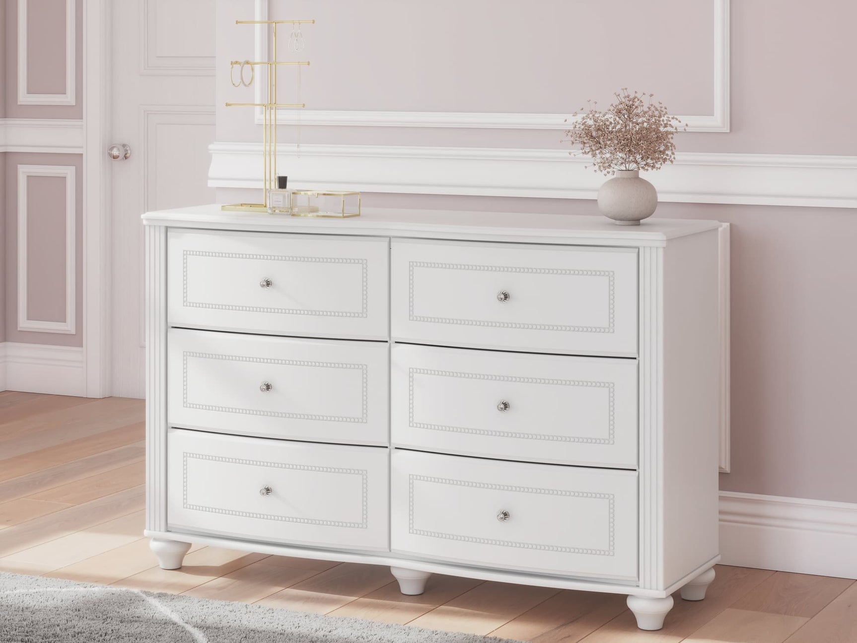 Kozlani White Dresser