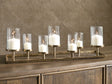 Wallmond Antique Brass Finish Candle Holder