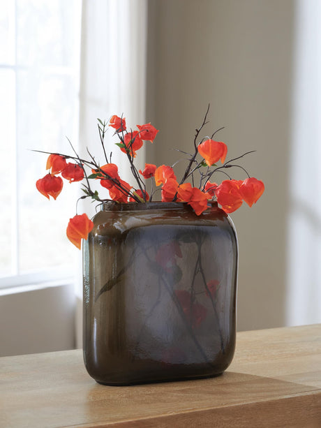 Sumner Gray/Gold Finish Vase