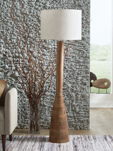 Ailsa Natural Brown Floor Lamp
