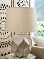 Edselham Distressed Cream Table Lamp