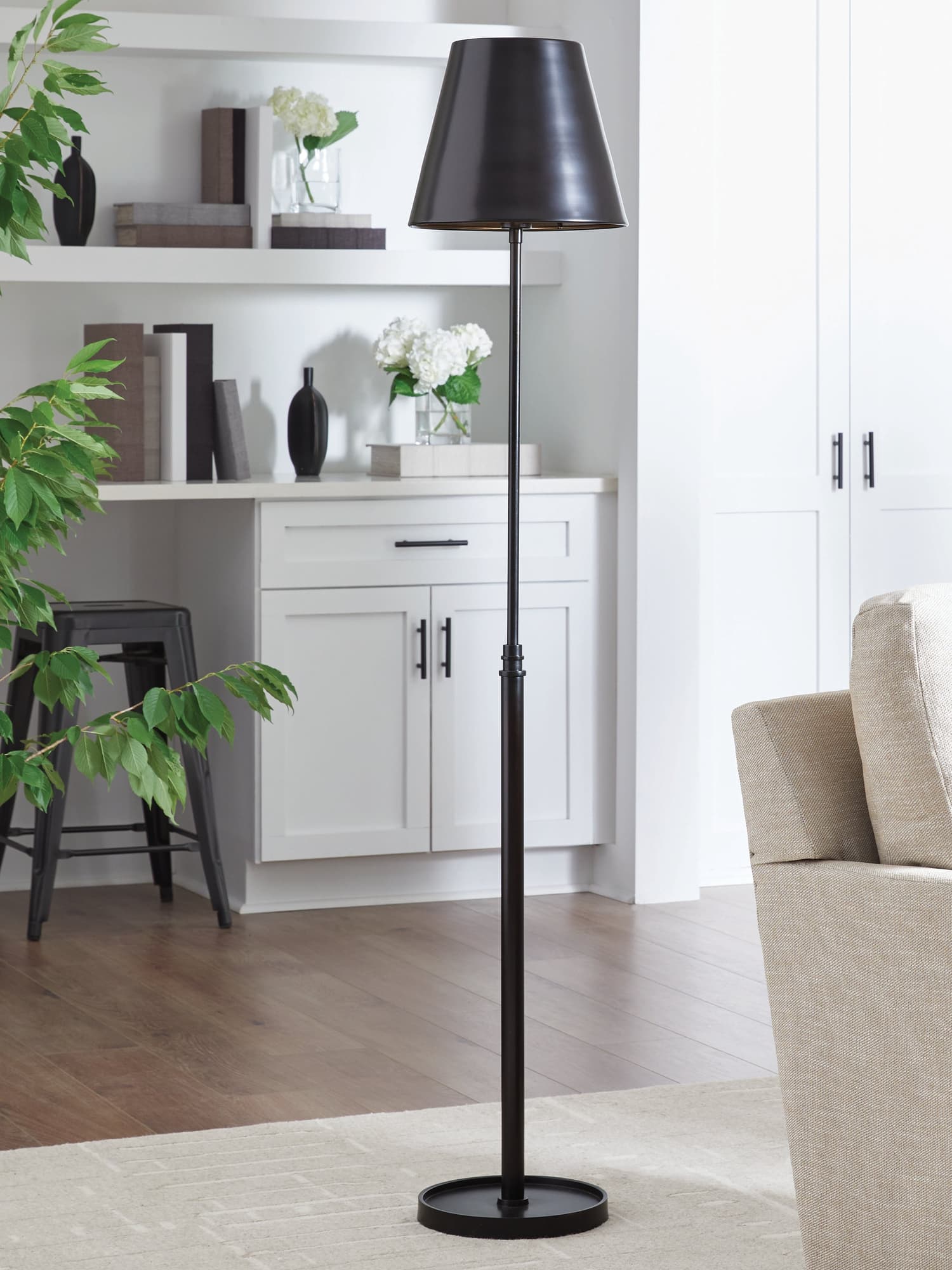 Wimner Antique Bronze Finish Floor Lamp