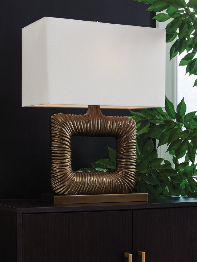 Garronby Antique Brass Finish Table Lamp