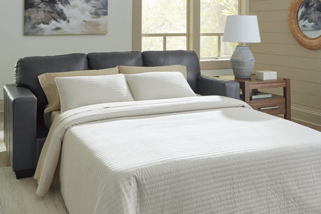 Bolsena Admiral Leather Queen Sofa Sleeper