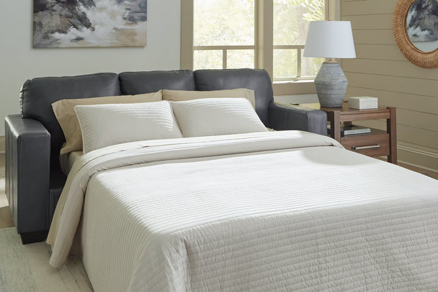 Bolsena Admiral Leather Queen Sofa Sleeper