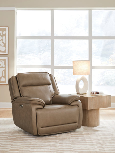Glencroft Sahara Leather Power Recliner