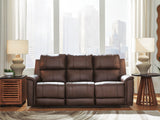 Bleckley Espresso Leather Power Reclining Sofa