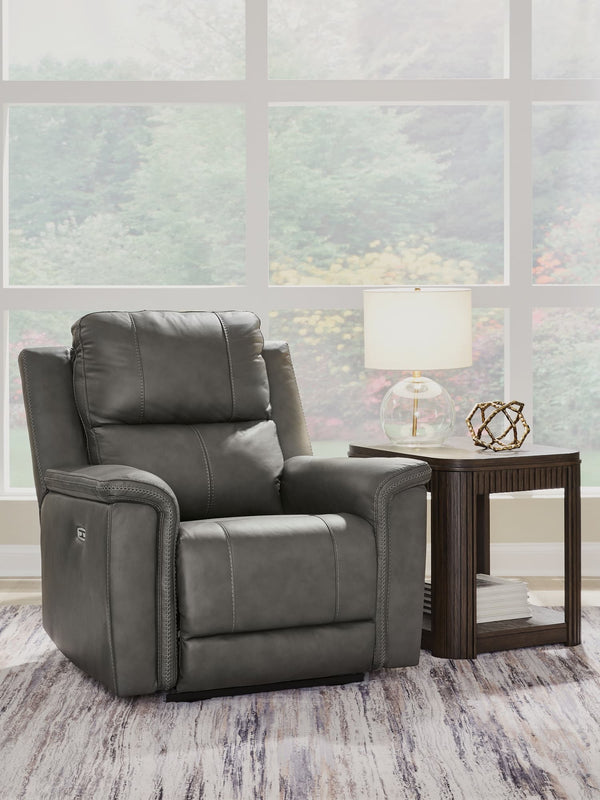 Bleckley Anchor Leather Power Recliner