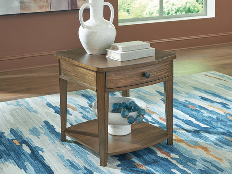 Burkbyer Brown End Table