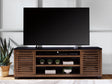 Kallari Warm Brown/Black 84" TV Stand
