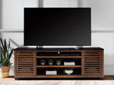 Kallari Warm Brown/Black 84" TV Stand