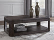 Carlibrie Warm Brown Lift-Top Coffee Table