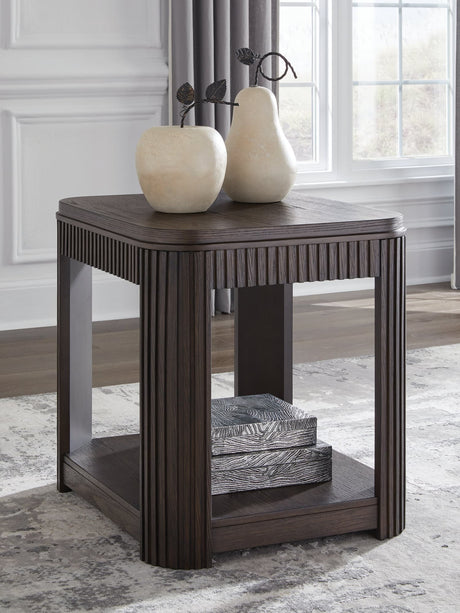 Carlibrie Warm Brown End Table