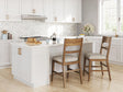 Cabalynn Oatmeal/Light Brown Counter Height Barstool