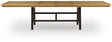Galliden Black/Brown Dining Extension Table