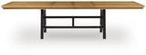 Galliden Black/Brown Dining Extension Table