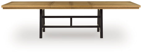 Galliden Black/Brown Dining Extension Table