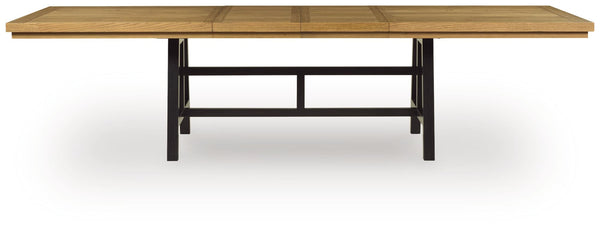 Galliden Black/Brown Dining Extension Table