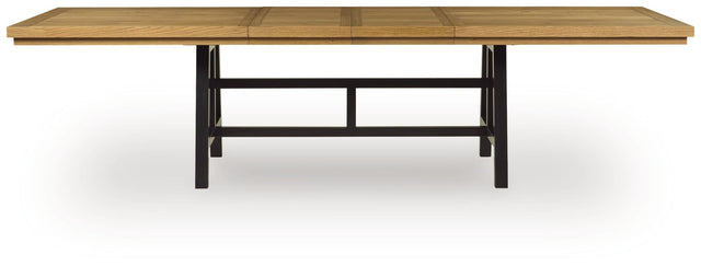 Galliden Black/Brown Dining Extension Table