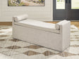 Galliden Beige 62" Dining Bench