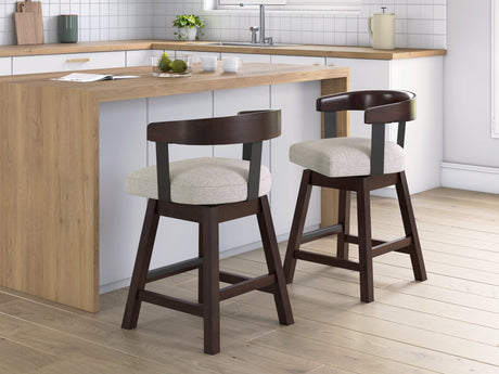 Haddigan Dark Brown Counter Height Barstool