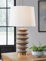 Jyllyard Brown/Gold Finish Table Lamp