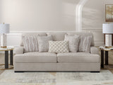 High Profile Taupe Chenille Sofa