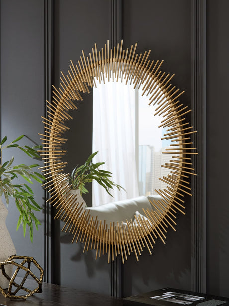 Wainport Gold Finish Accent Mirror