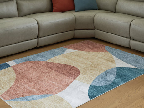Chanleigh Multi Washable 5' x 7' Area Rug