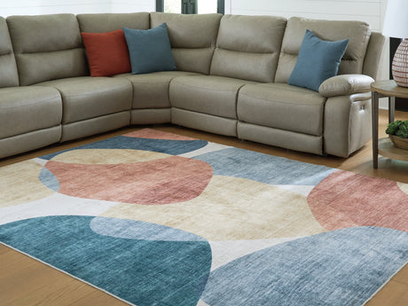 Chanleigh Multi Washable 7'6" x 9'6" Area Rug