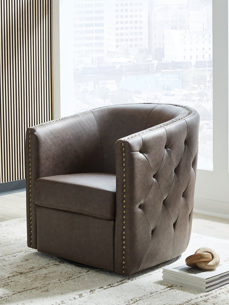 Brentlow Granite Swivel Accent Chair
